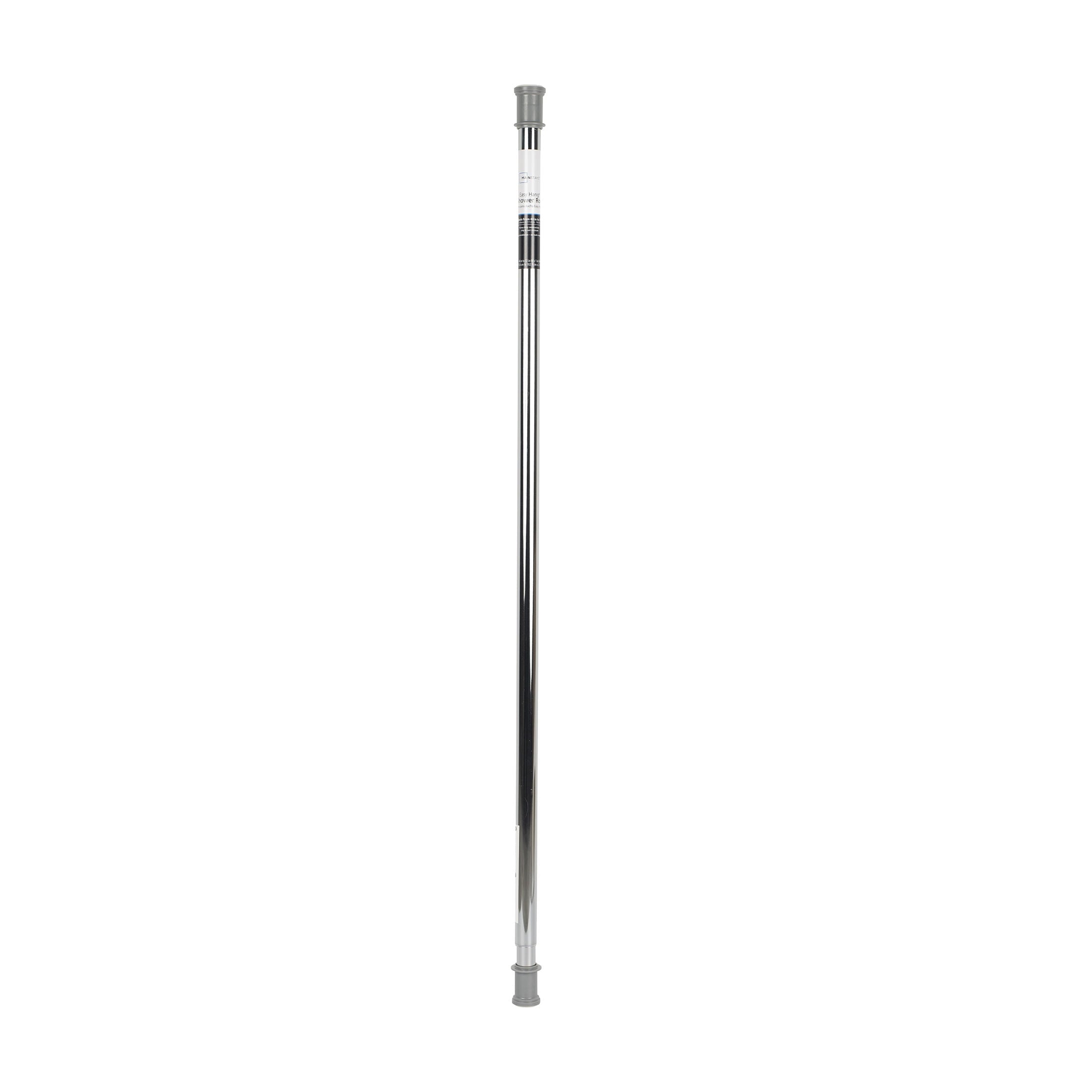 Mainstays Adjustable Tension Shower Curtain Rod, 44" - 72", Easy to Install, No Drilling, Chrome