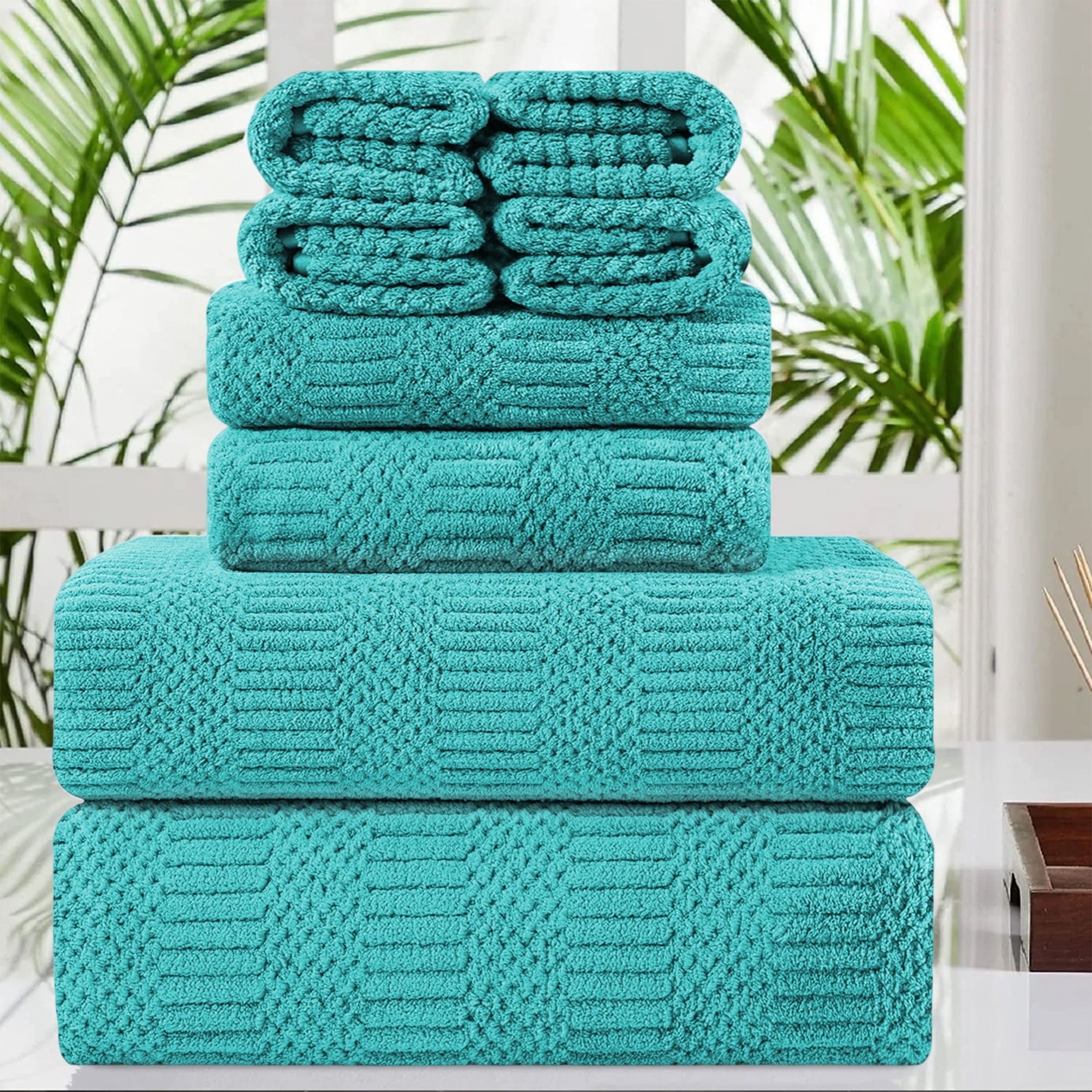 Jessy Home 4 Pack Large Bath Towel Set 600 GSM Ultra Soft Oversized White Towel Set 35"x70" Extra Large Bath Sheets