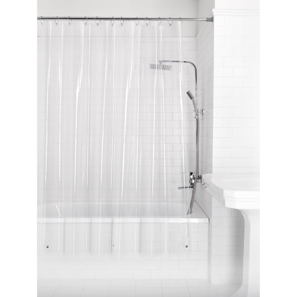 Mainstays Medium Weight PEVA Shower Curtain Liner, 70" x 71" – White