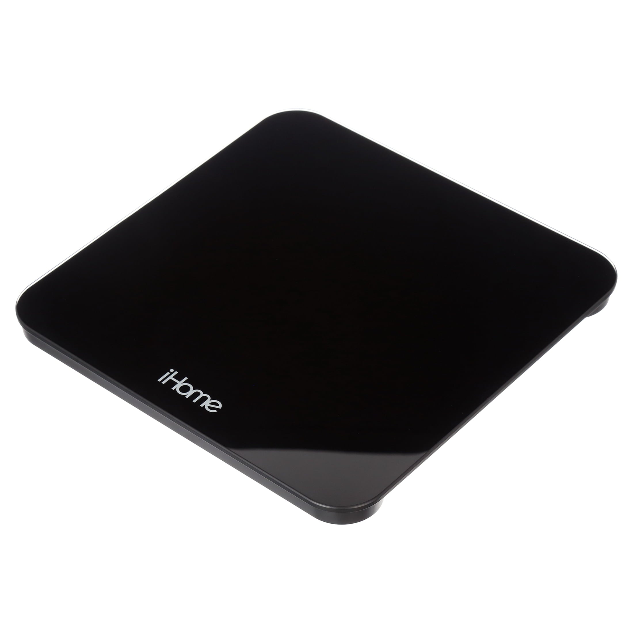 iHome Digital Battery Powered Bathroom Scale 397 lbs with Fit+ Personal Coach App, FSA and HSA Eligible, Black